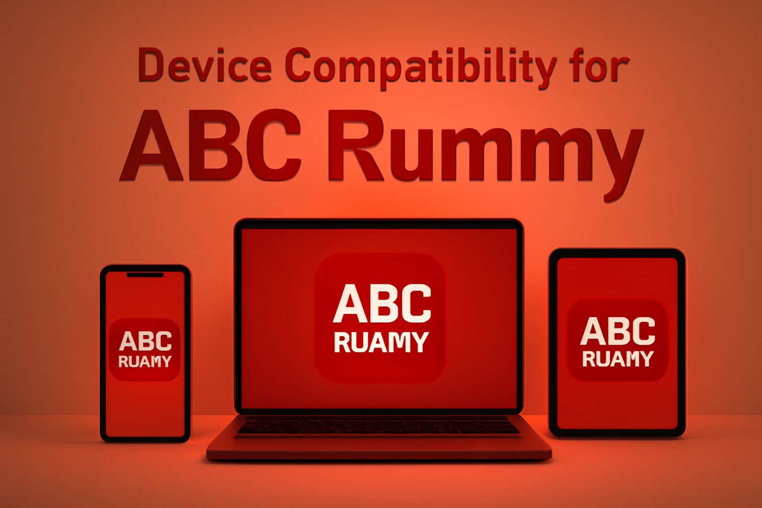 Visual representation of the Device Compatibility for ABC Rummy, showcasing app requirements.
