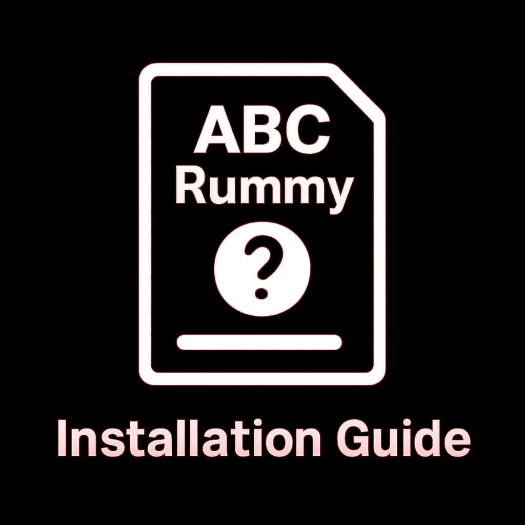 Icon representing the ABC Rummy installation guide.