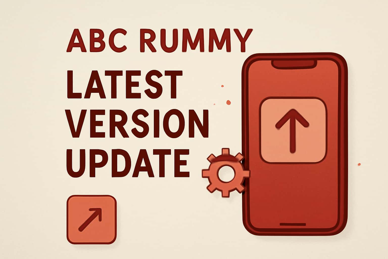 Informational scene depicting the ABC Rummy Latest Version Update with clear text