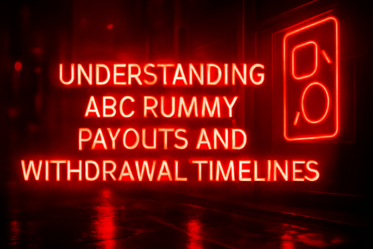 Informational scene showcasing the features of ABC Rummy.