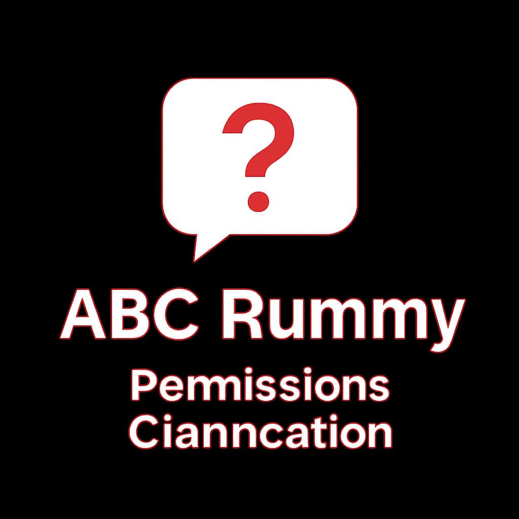 Badge representing ABC Rummy Permissions Clarification.