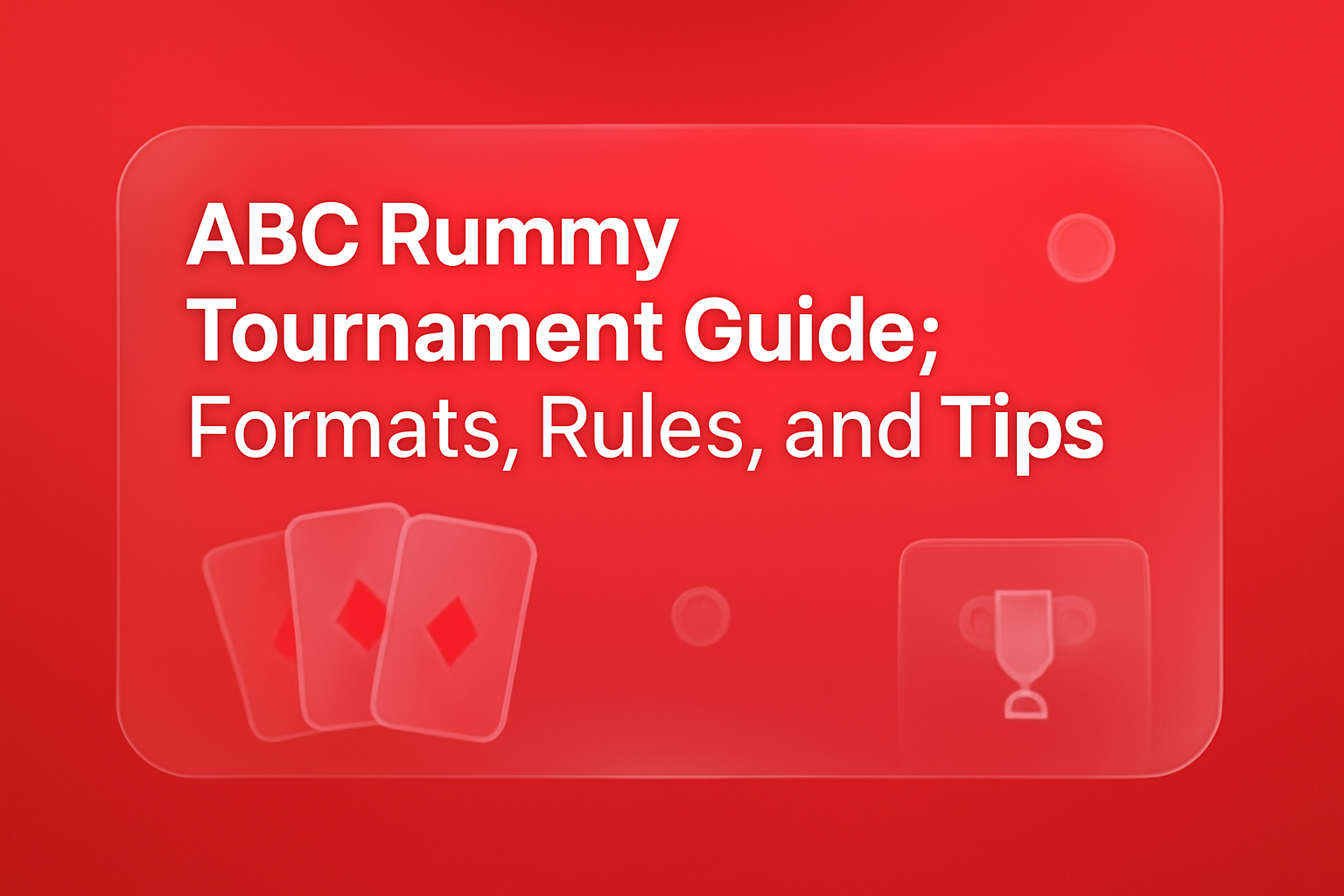 Visual representation of the ABC Rummy installation guide with a futuristic design.