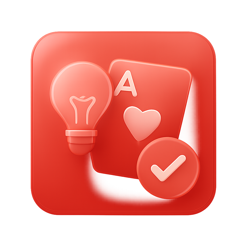 A simple badge logo for the guide on updating ABC Rummy on iOS.