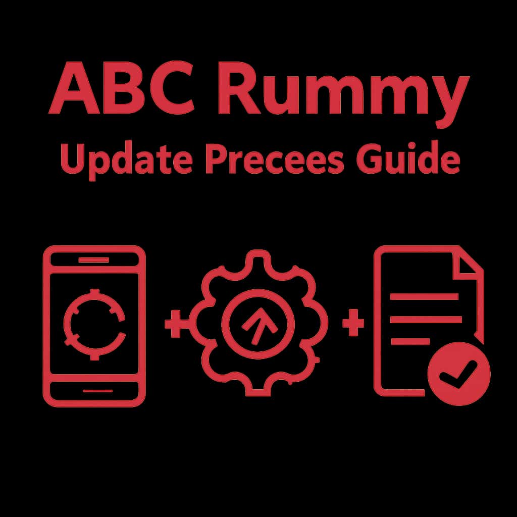 An educational diagram for the ABC Rummy Update Process Guide.