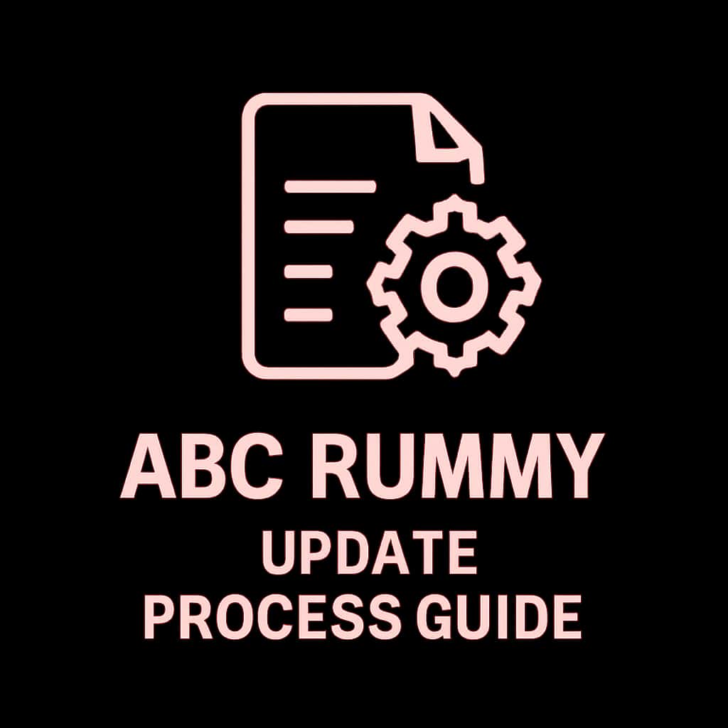 An icon representing the ABC Rummy Update Process Guide.
