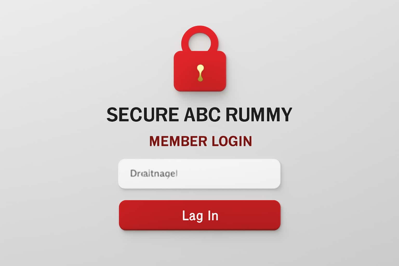Secure ABC Rummy Member Login Interface