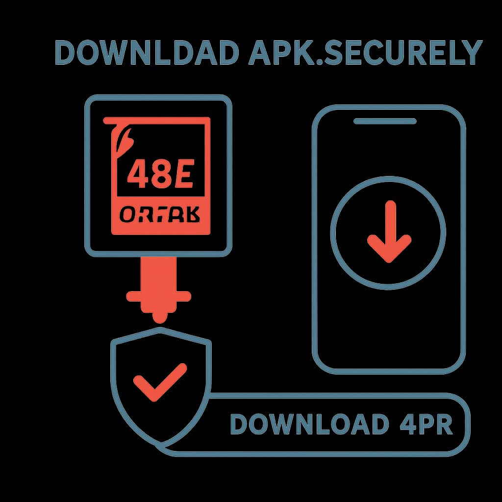 An infographic illustrating the APK installation process for ABC Rummy.