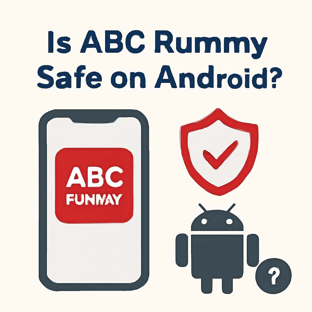 An educational diagram on the safety measures for the ABC Rummy app.