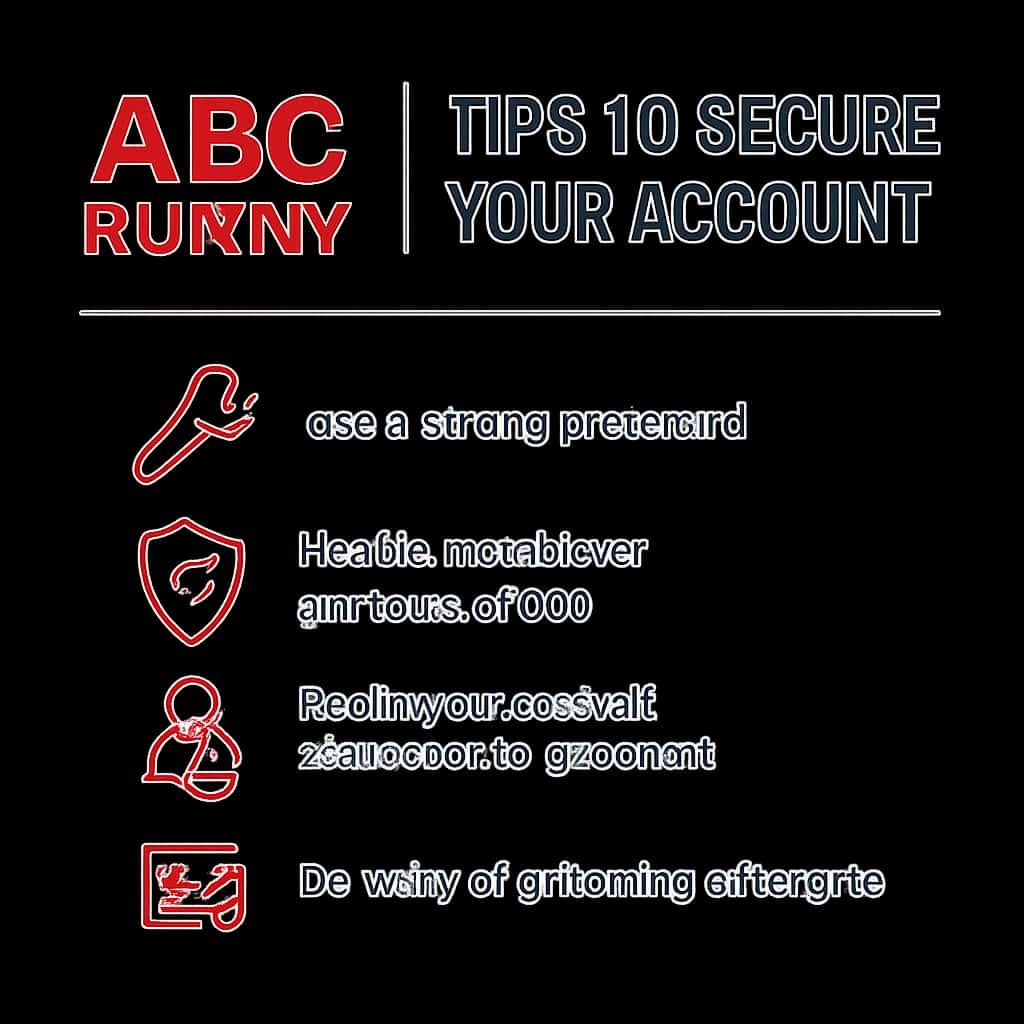 An educational diagram illustrating account security measures for ABC Rummy.