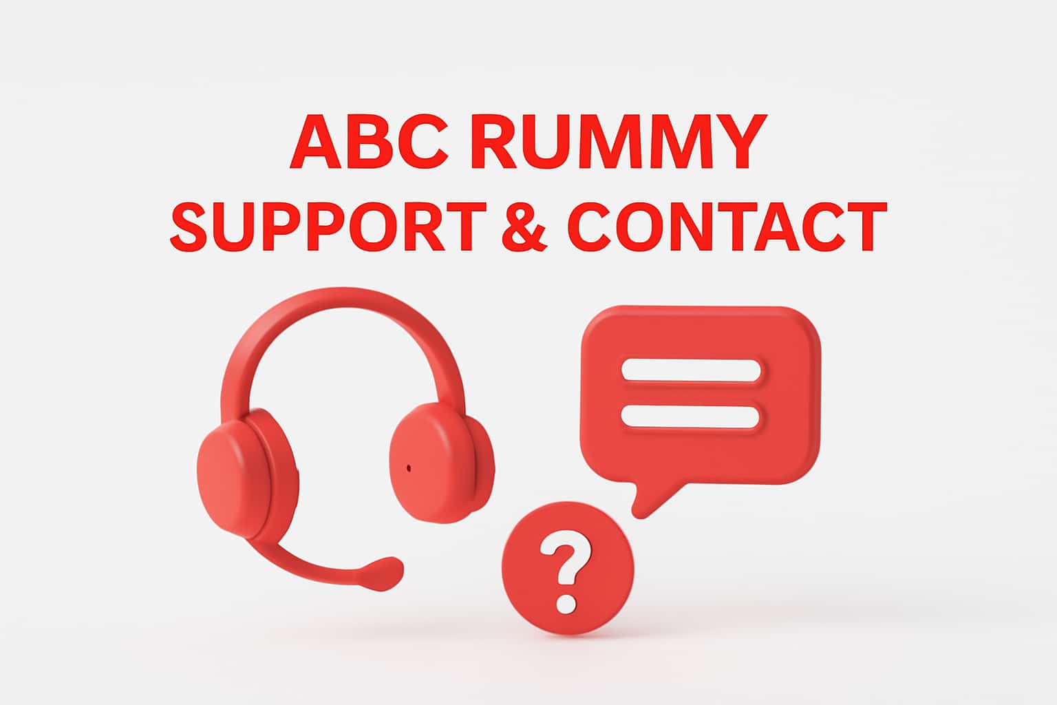ABC Rummy Support & Contact Interface